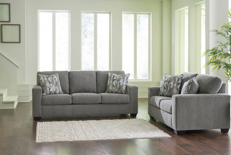 Deltona Graphite Living Room Set -  Ashley - Luna Furniture