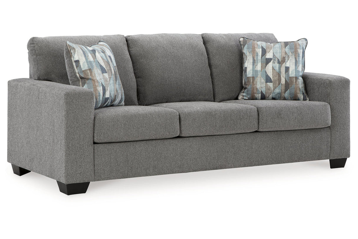 Deltona Graphite Sofa, Loveseat and Recliner -  Ashley - Luna Furniture