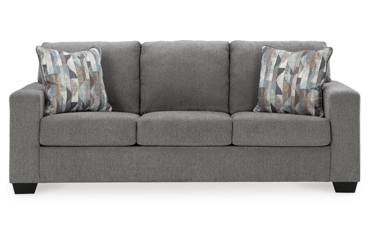 Deltona Graphite Sofa, Loveseat and Recliner -  Ashley - Luna Furniture