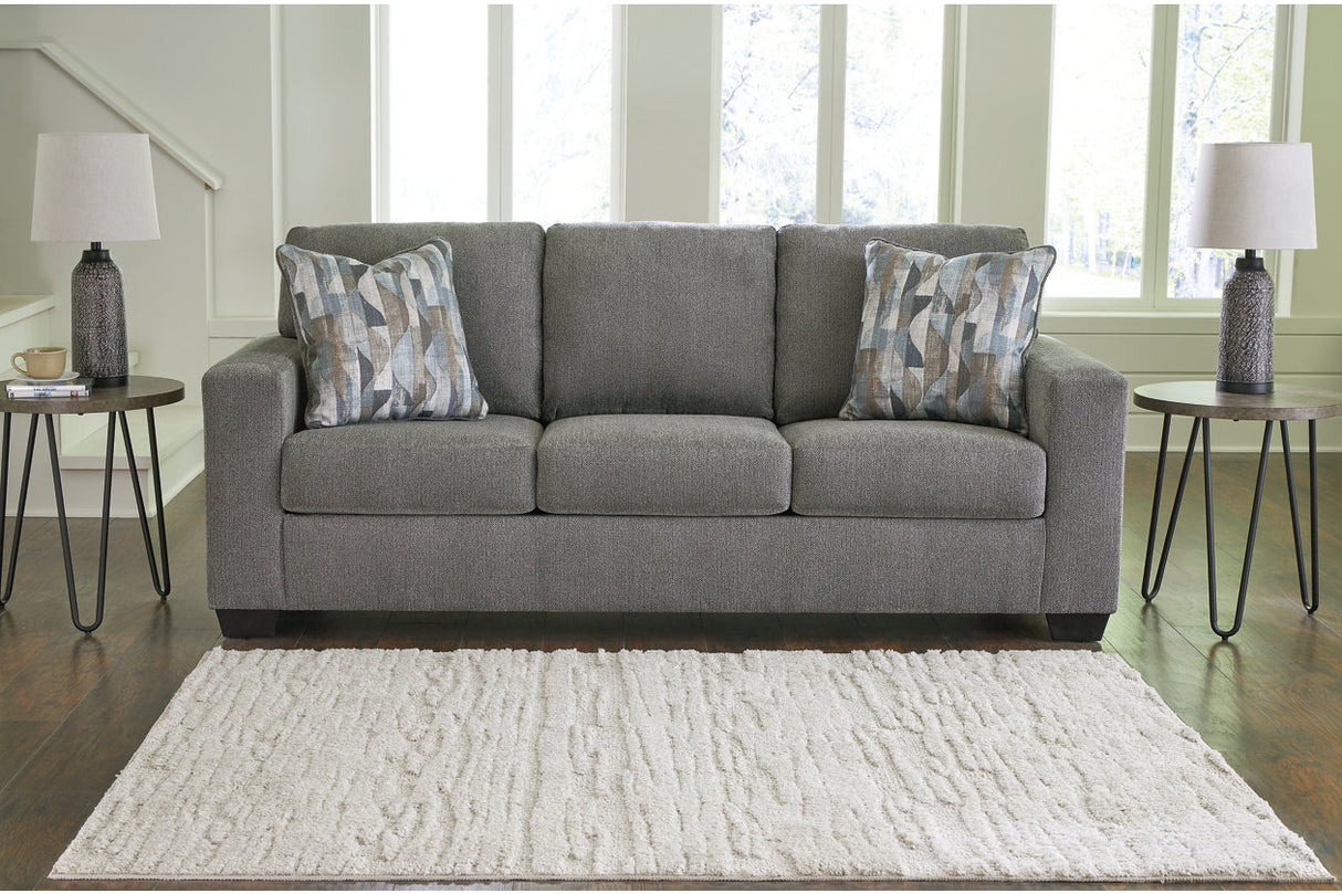 Deltona Graphite Sofa, Loveseat and Recliner -  Ashley - Luna Furniture