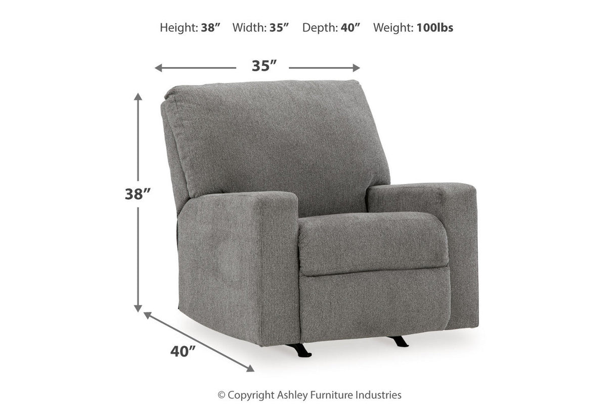 Deltona Graphite Sofa, Loveseat and Recliner -  Ashley - Luna Furniture