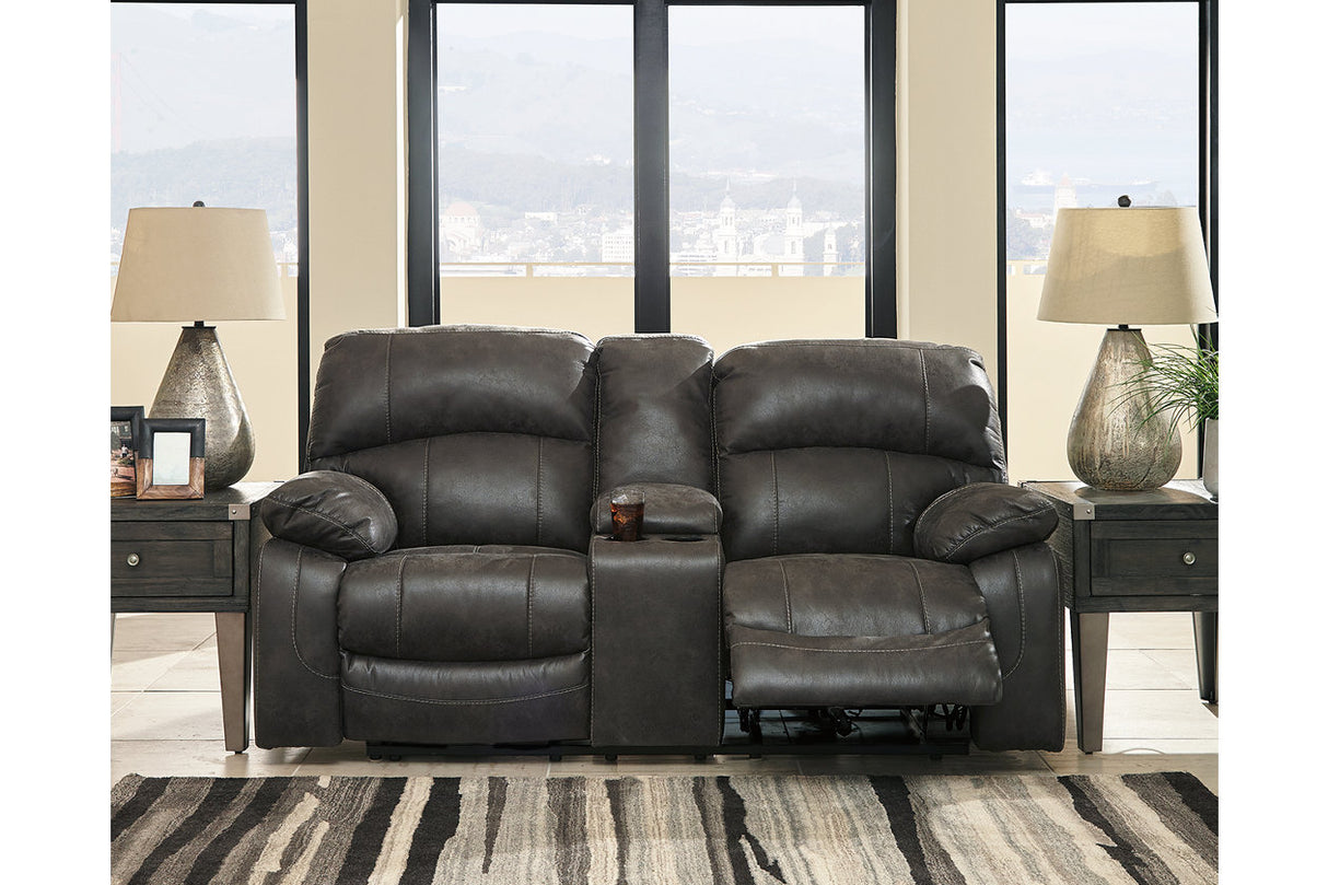 Dunwell Steel Power Reclining Sofa and Loveseat -  Ashley - Luna Furniture