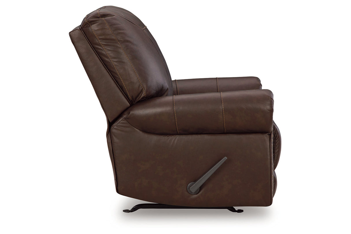 Colleton Dark Brown Sofa and Recliner -  Ashley - Luna Furniture