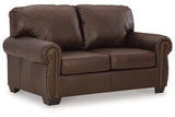 Colleton Dark Brown Sofa, Loveseat and Recliner -  Ashley - Luna Furniture