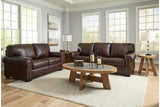 Colleton Dark Brown Sofa and Loveseat -  Ashley - Luna Furniture