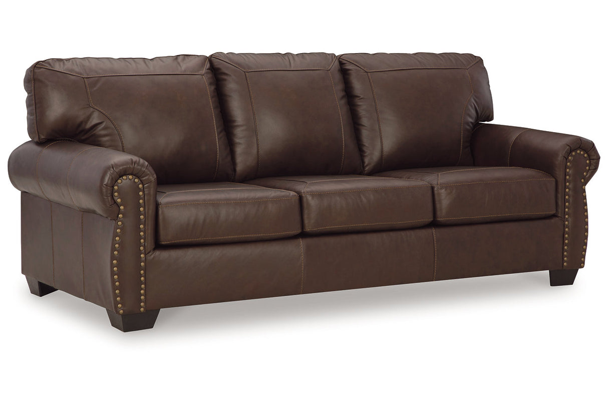 Colleton Dark Brown Sofa and Recliner -  Ashley - Luna Furniture