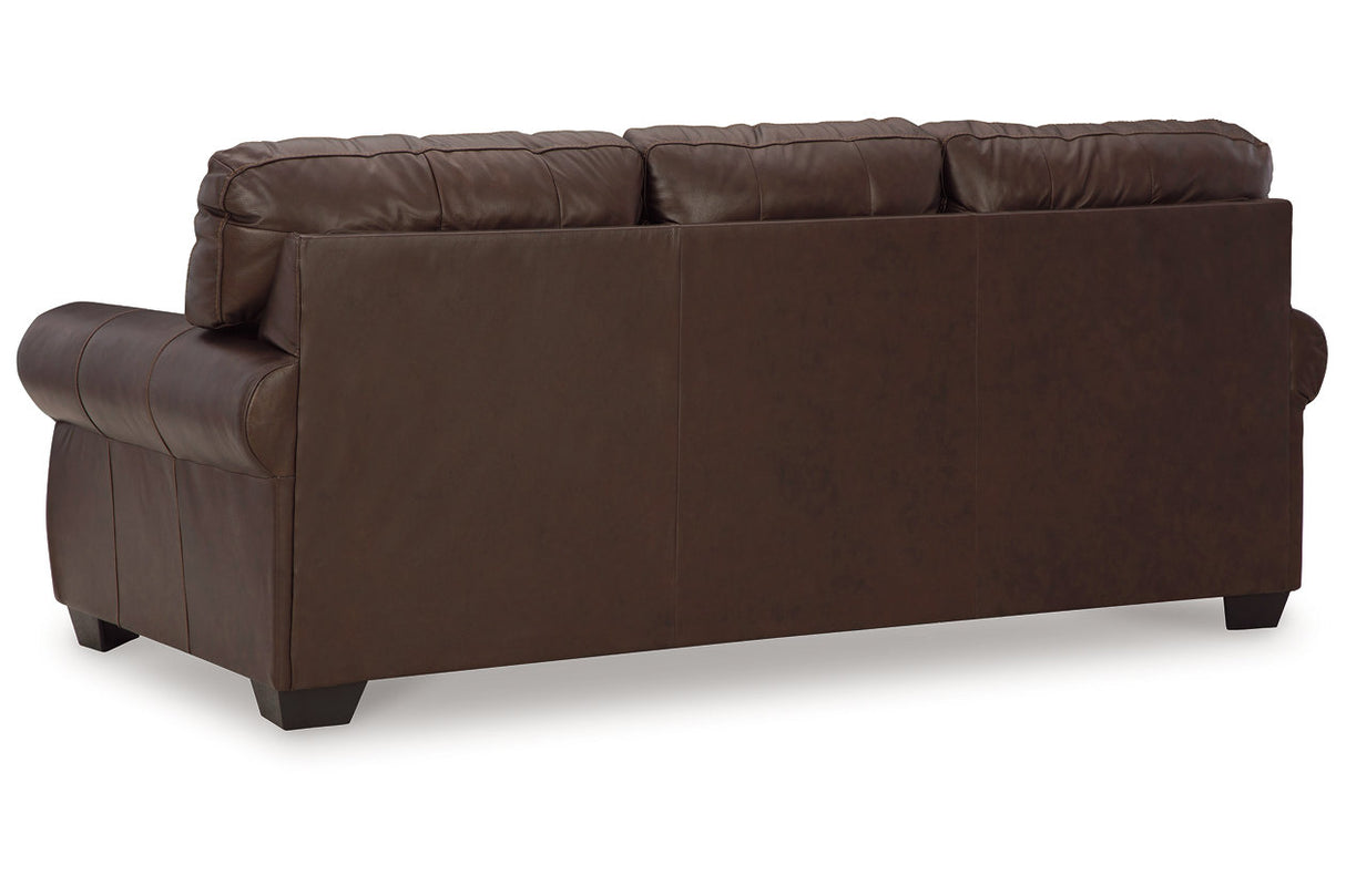 Colleton Dark Brown Sofa and Recliner -  Ashley - Luna Furniture