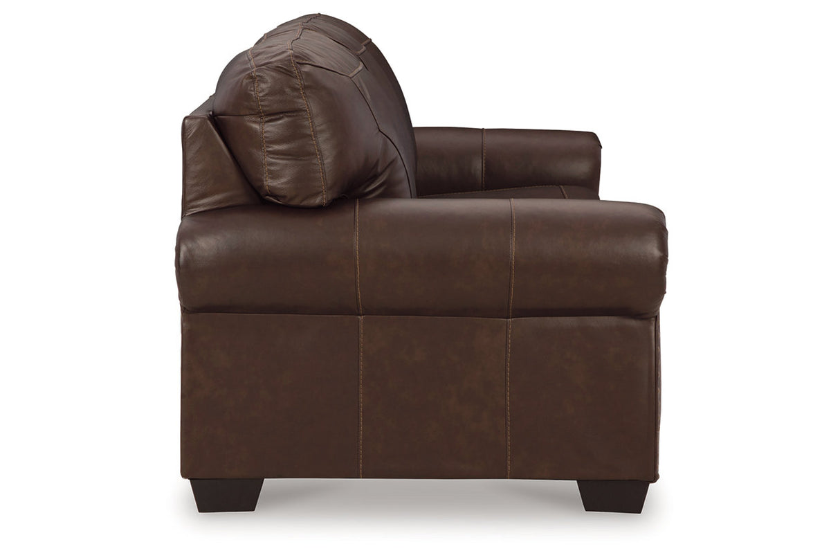 Colleton Dark Brown Sofa and Recliner -  Ashley - Luna Furniture