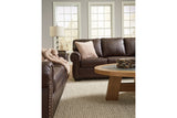 Colleton Dark Brown Sofa and Loveseat -  Ashley - Luna Furniture