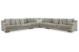 Bayless Smoke 5-Piece Sectional from Ashley - Luna Furniture