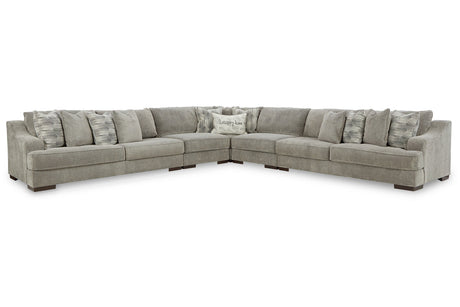 Bayless Smoke 5-Piece Sectional from Ashley - Luna Furniture