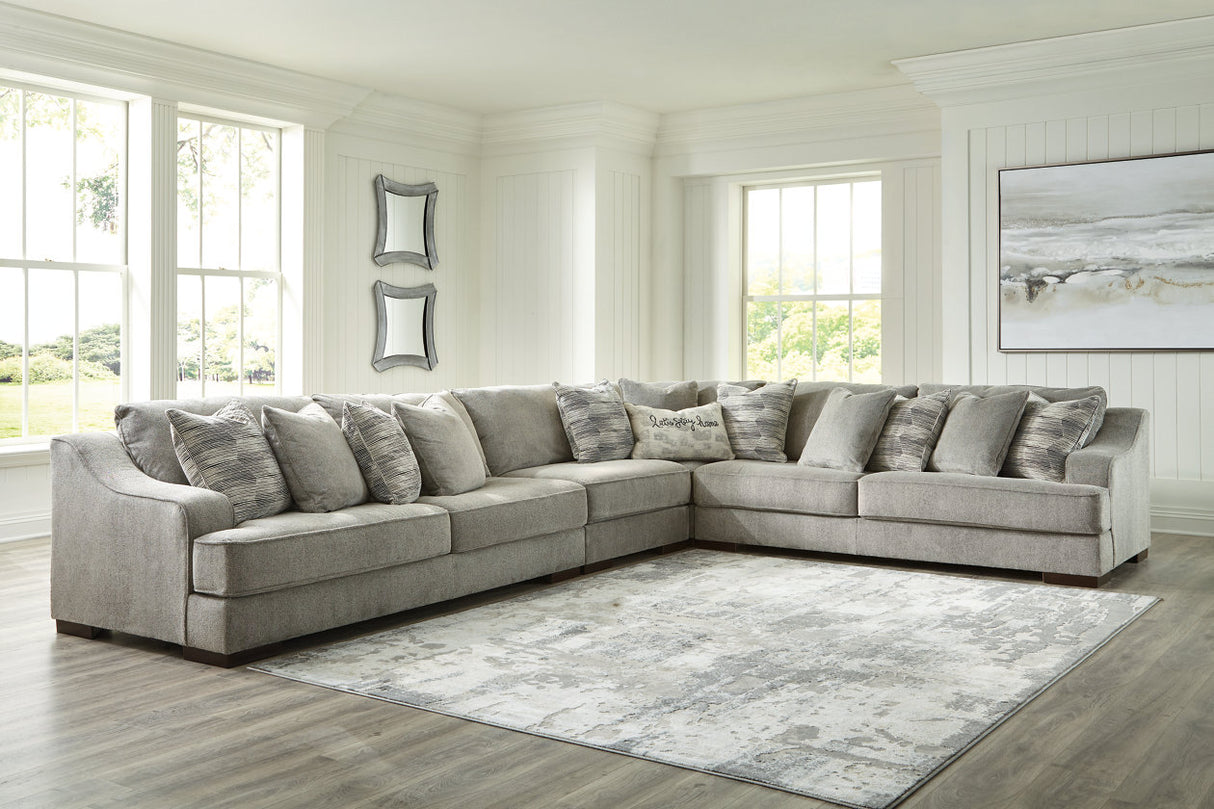 Bayless Smoke 4-Piece Sectional from Ashley - Luna Furniture