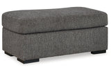 Gardiner Pewter Sofa Chaise and Ottoman -  Ashley - Luna Furniture