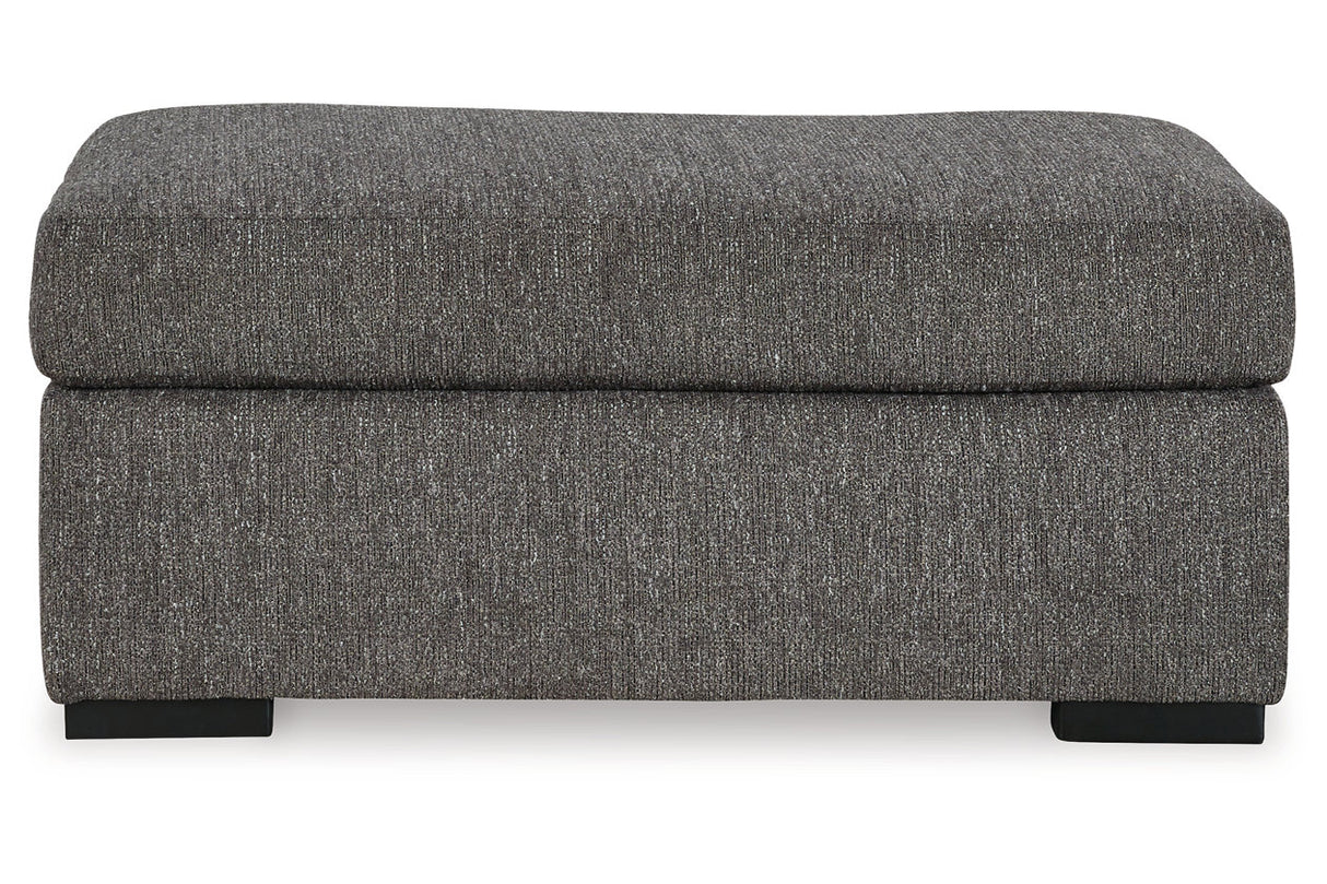 Gardiner Pewter Sofa Chaise and Ottoman -  Ashley - Luna Furniture