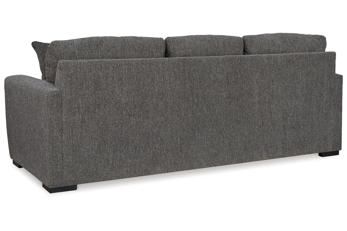 Gardiner Pewter Sofa Chaise and Ottoman -  Ashley - Luna Furniture