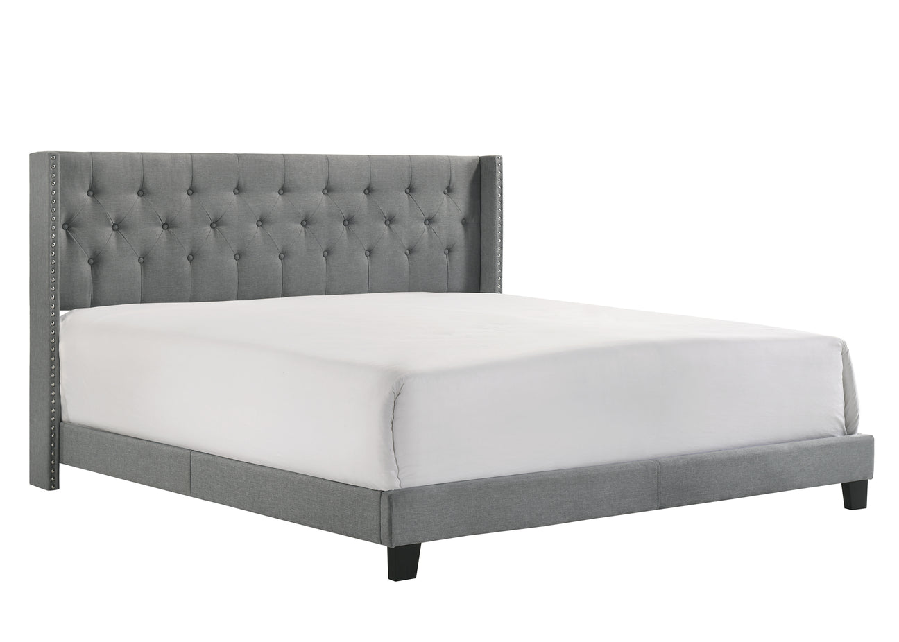 Makayla Gray King Bed from Crown Mark - Luna Furniture