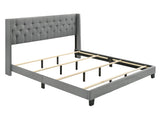 Makayla Gray King Bed -  Crown Mark - Luna Furniture