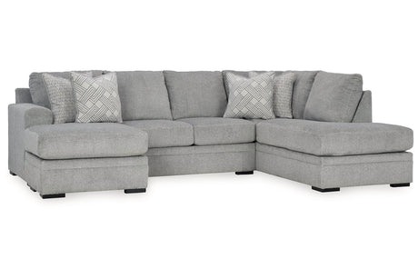 Casselbury Cement 2-Piece Sectional with Chaise -  Ashley - Luna Furniture