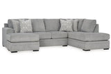 Casselbury Cement 2-Piece RAF Chaise Sectional -  Ashley - Luna Furniture