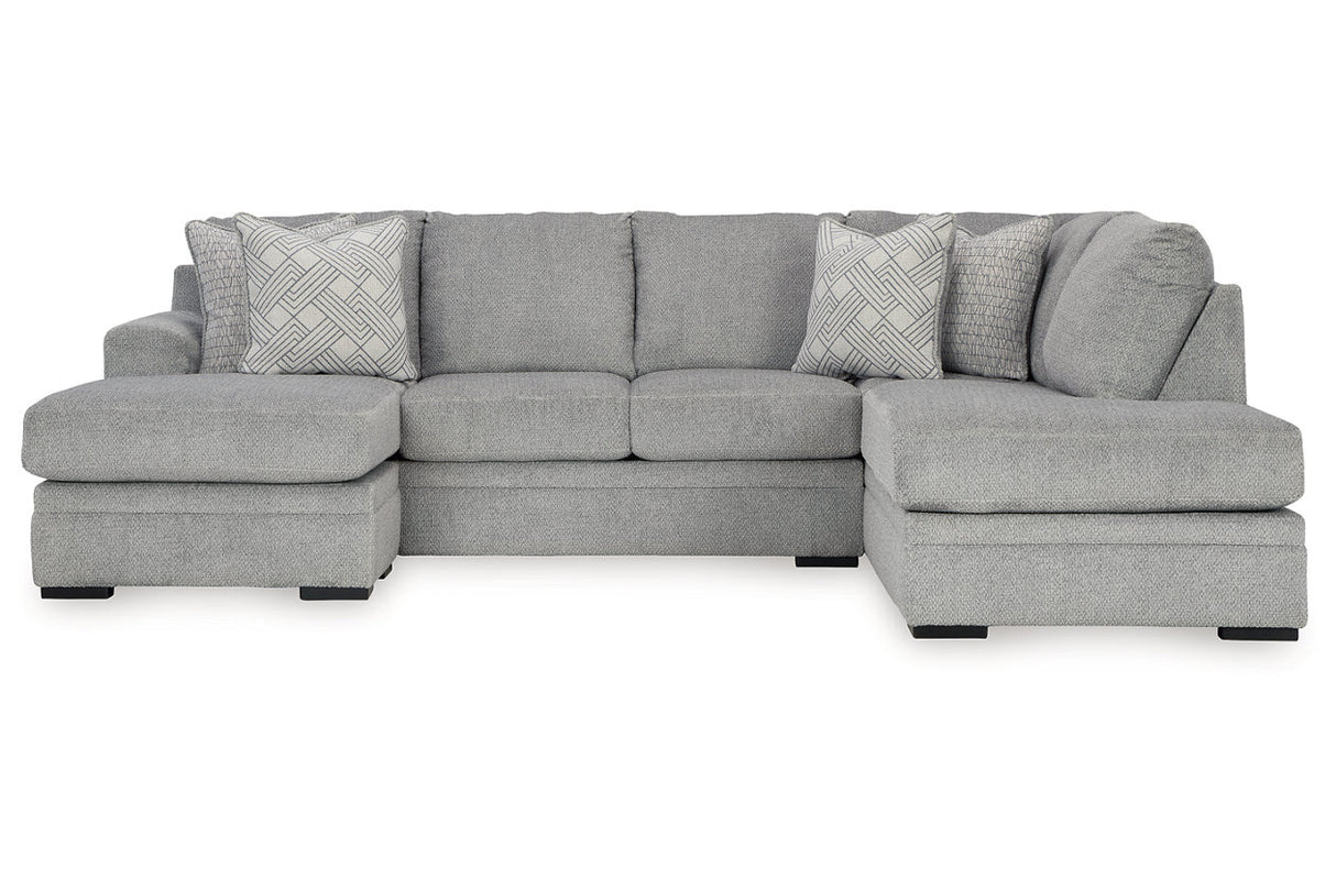 Casselbury Cement 2-Piece Sectional with Chaise -  Ashley - Luna Furniture