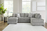 Casselbury Cement 2-Piece Sectional with Chaise -  Ashley - Luna Furniture