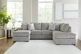 Casselbury Cement 2-Piece RAF Chaise Sectional -  Ashley - Luna Furniture