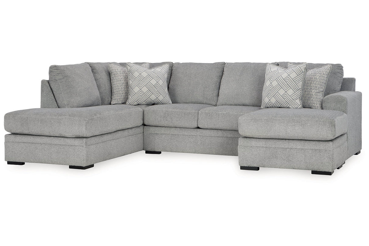 Casselbury Cement 2-Piece Sectional with Chaise -  Ashley - Luna Furniture