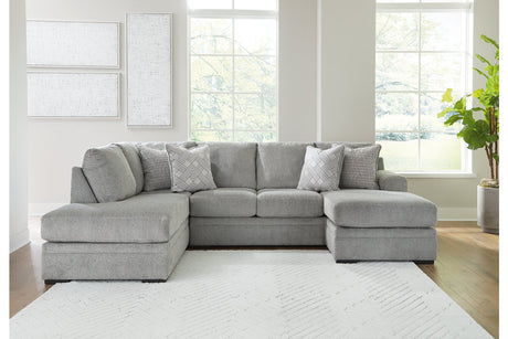 Casselbury Cement 2-Piece Sectional with Chaise -  Ashley - Luna Furniture