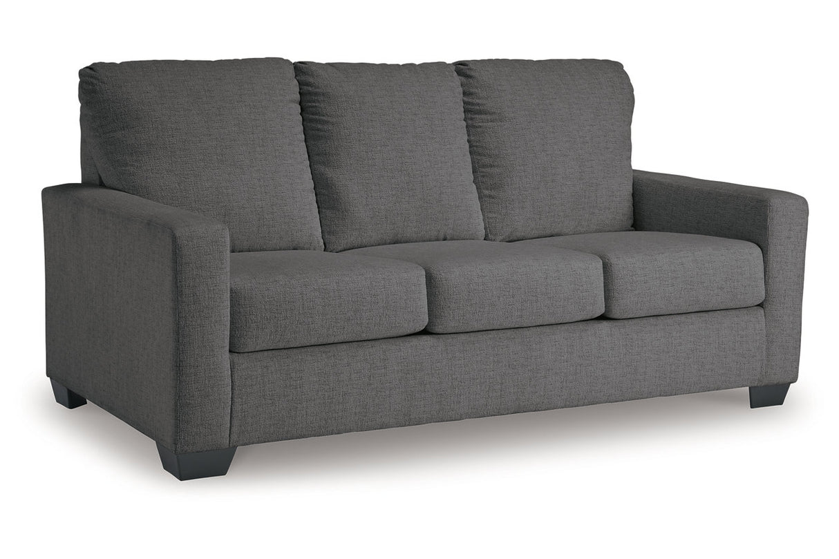 Rannis Pewter Full Sofa Sleeper and Recliner -  Ashley - Luna Furniture