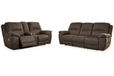 Next-Gen Gaucho Espresso Power Reclining Living Room Set -  Ashley - Luna Furniture