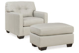 Belziani Coconut Oversized Chair and Ottoman -  Ashley - Luna Furniture