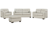 Belziani Coconut Sofa, Loveseat, Oversized Chair and Ottoman from Ashley - Luna Furniture