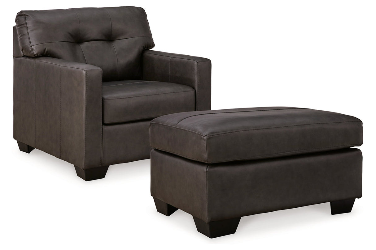 Belziani Storm Oversized Chair and Ottoman from Ashley - Luna Furniture