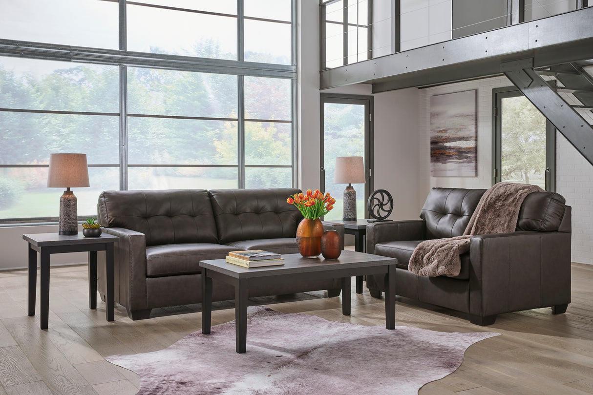 Belziani Storm Leather Living Room Set from Ashley - Luna Furniture