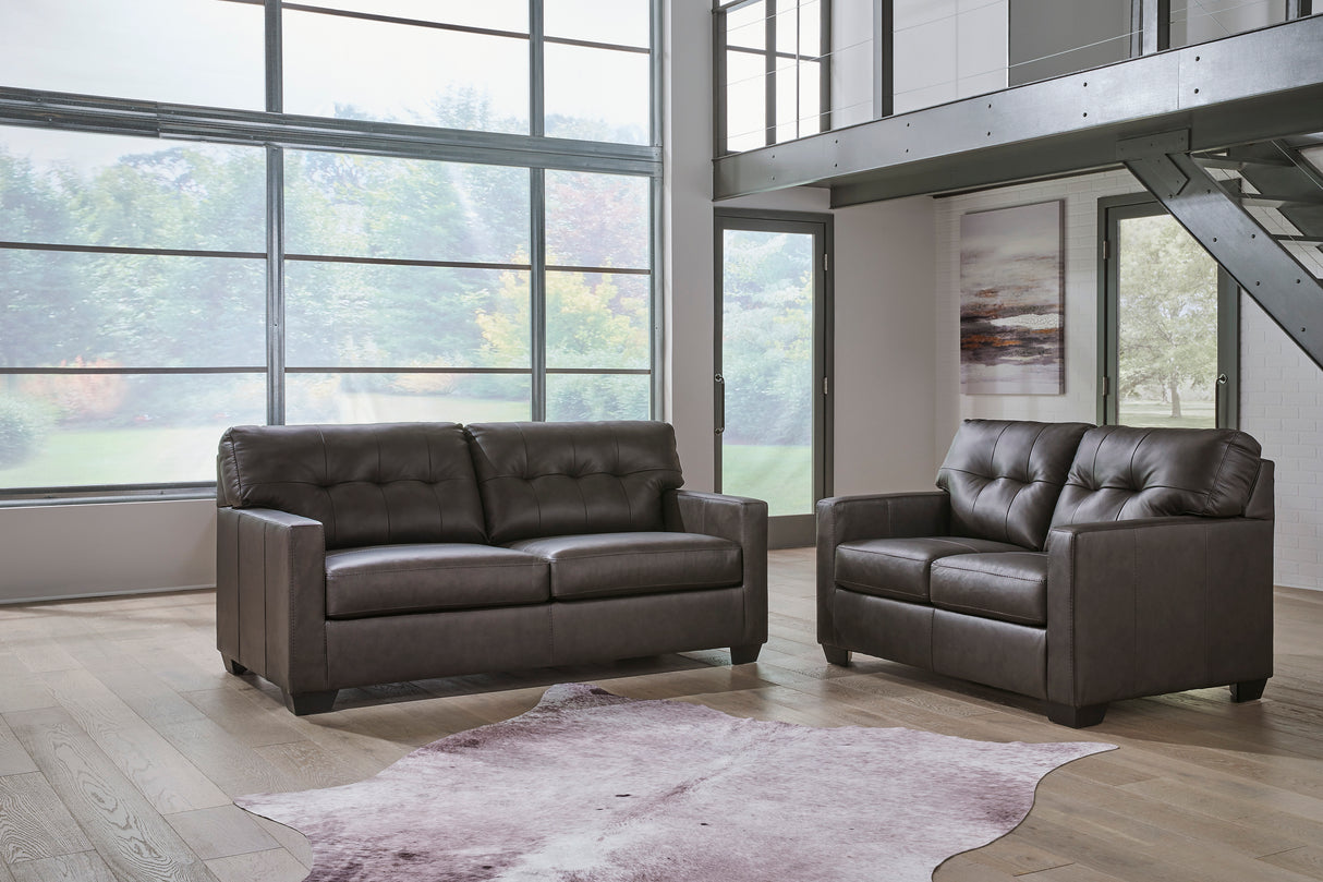 Belziani Storm Leather Living Room Set from Ashley - Luna Furniture