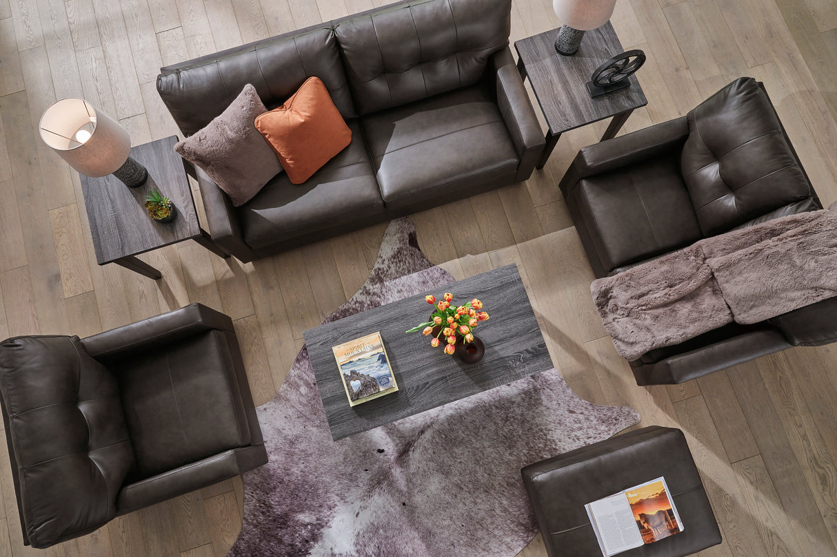 Belziani Storm Leather Living Room Set from Ashley - Luna Furniture