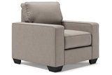 Greaves Stone Chair and Ottoman -  Ashley - Luna Furniture