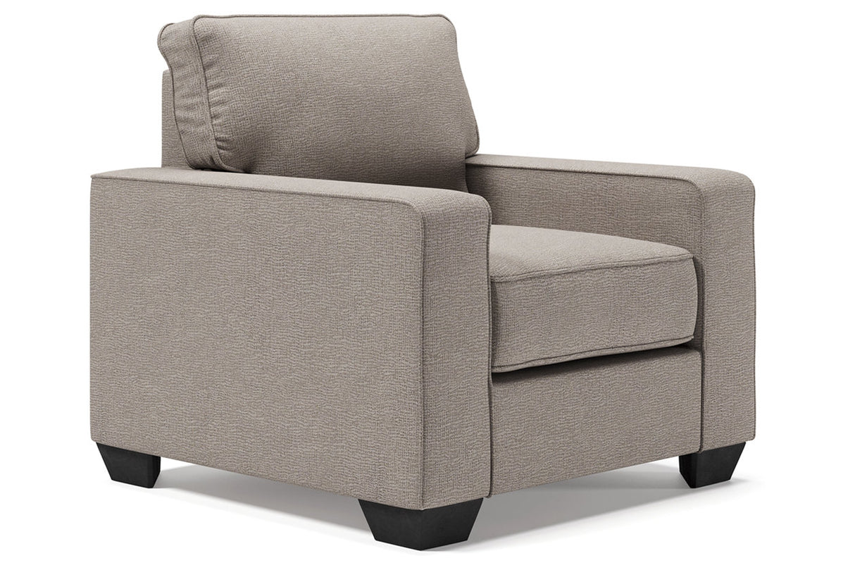 Greaves Stone Sofa Chaise, Chair, and Ottoman -  Ashley - Luna Furniture