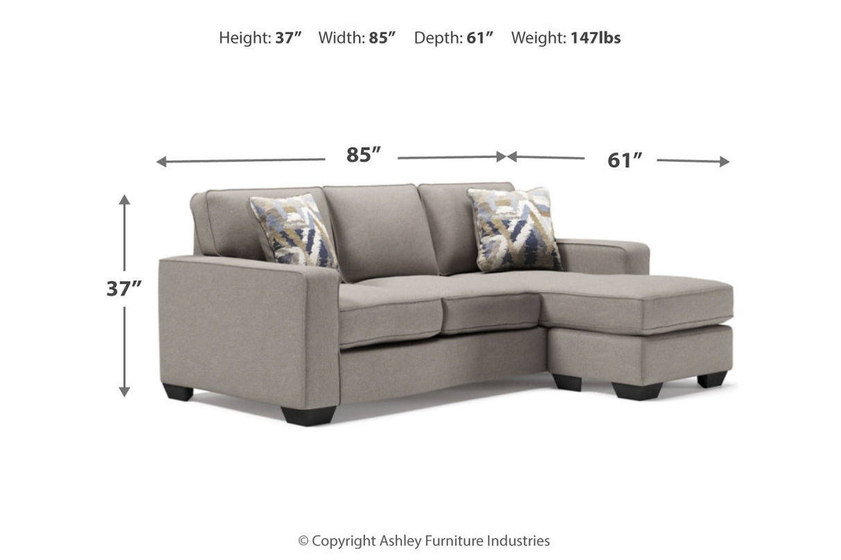 Greaves Stone Sofa Chaise and Chair -  Ashley - Luna Furniture