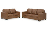 Bolsena Caramel Sofa and Loveseat -  Ashley - Luna Furniture