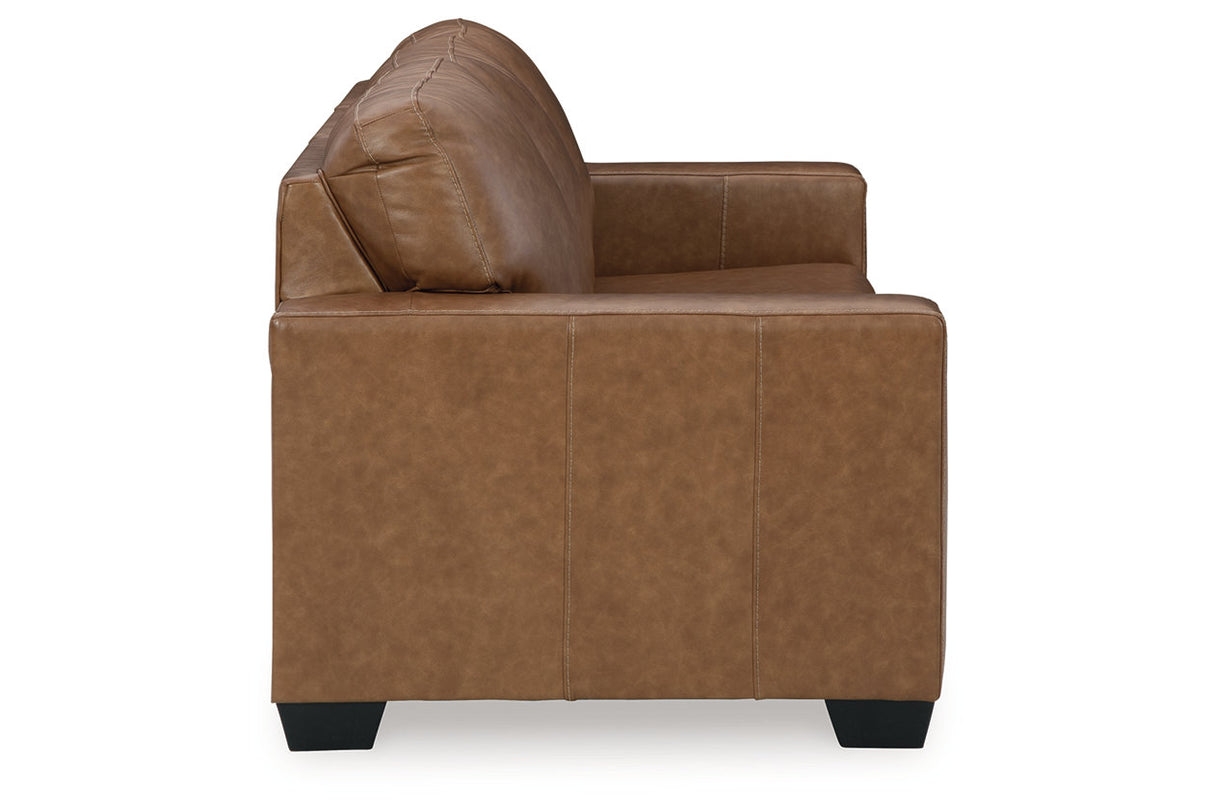 Bolsena Caramel Sofa, Loveseat and Recliner -  Ashley - Luna Furniture