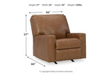 Bolsena Caramel Sofa, Loveseat and Recliner -  Ashley - Luna Furniture