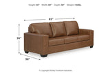 Bolsena Caramel Sofa, Loveseat and Recliner -  Ashley - Luna Furniture