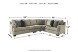 Bovarian Stone 3-Piece Sectional -  Ashley - Luna Furniture