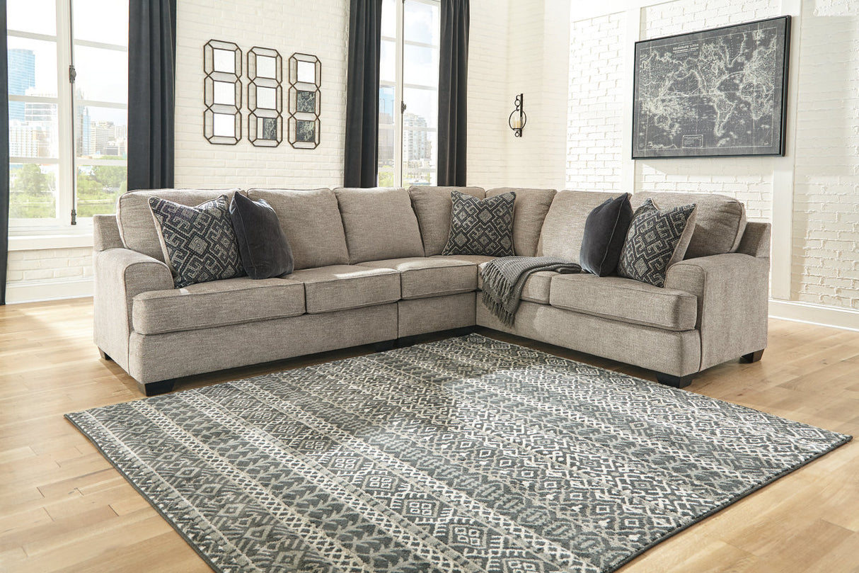 Bovarian Stone 3-Piece Sectional -  Ashley - Luna Furniture