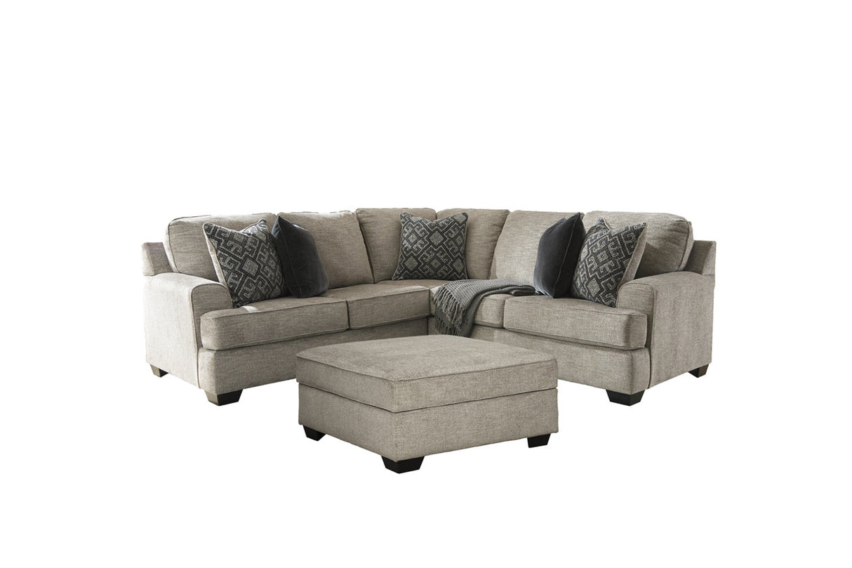 Bovarian Stone 2-Piece Sectional with Ottoman from Ashley - Luna Furniture