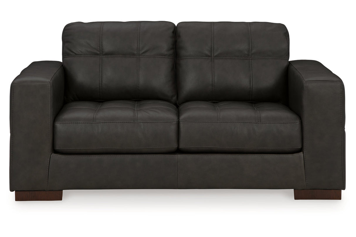 Luigi Thunder Sofa, Loveseat, Oversized Chair and Ottoman -  Ashley - Luna Furniture