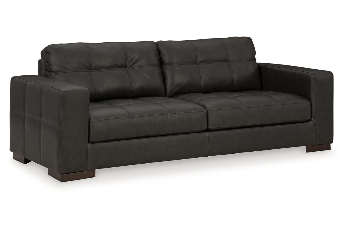 Luigi Thunder Sofa, Loveseat, Oversized Chair and Ottoman -  Ashley - Luna Furniture