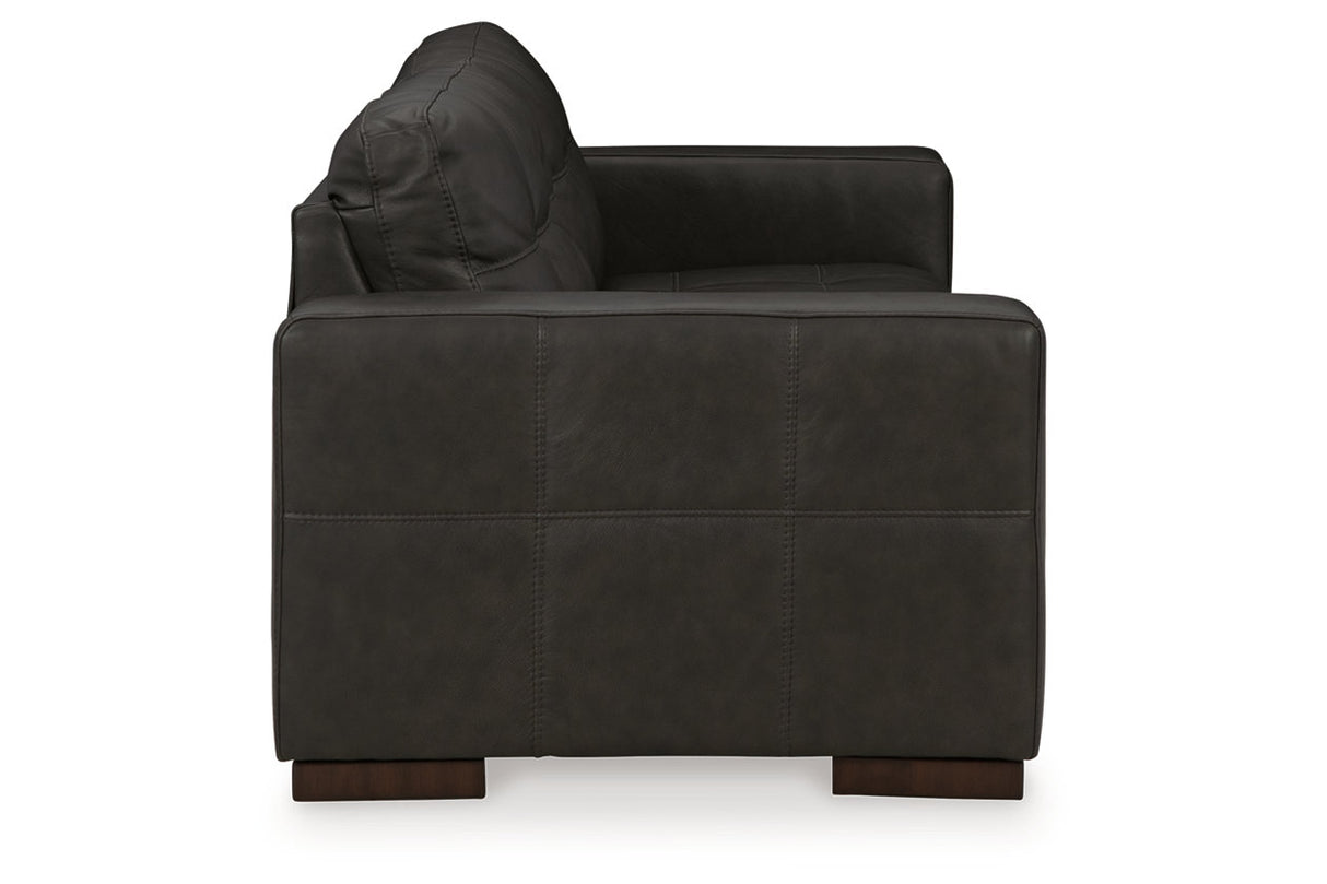 Luigi Thunder Sofa, Loveseat, Oversized Chair and Ottoman -  Ashley - Luna Furniture