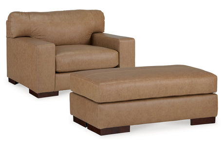 Lombardia Tumbleweed Oversized Chair and Ottoman -  Ashley - Luna Furniture